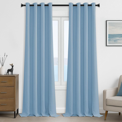 Blue blackout curtains 108 - blackout,