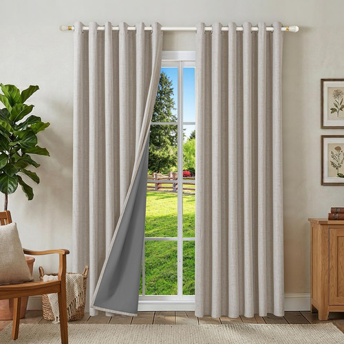 100 blackout linen curtains - 100%,