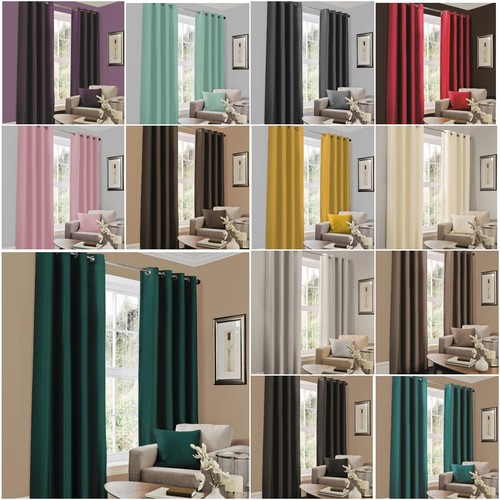 Faux silk curtains ready - faux,