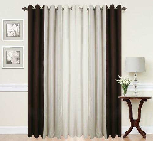 Tone striped eyelet curtains - tone,