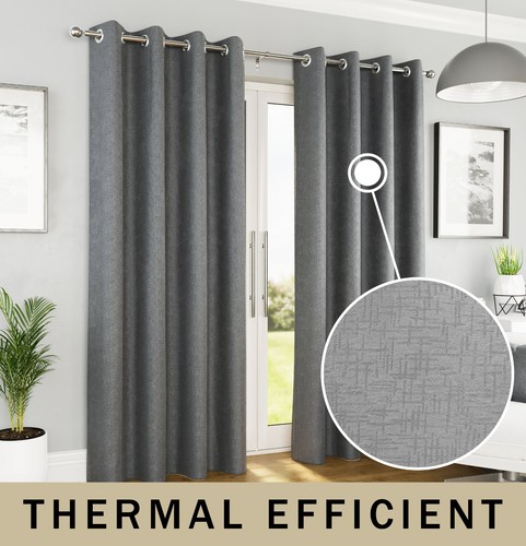 Grey 46x72 thermal eyelet - grey,