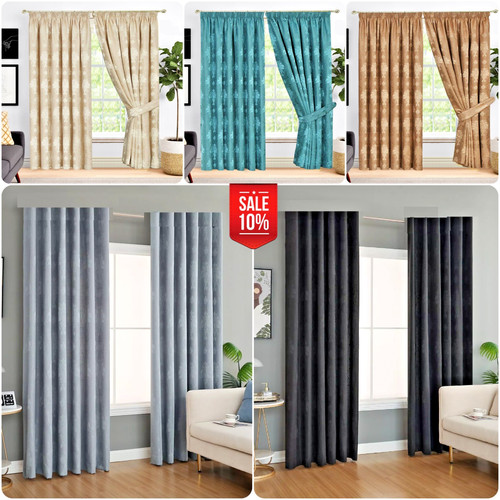 Fully lined pencil pleat - lined,