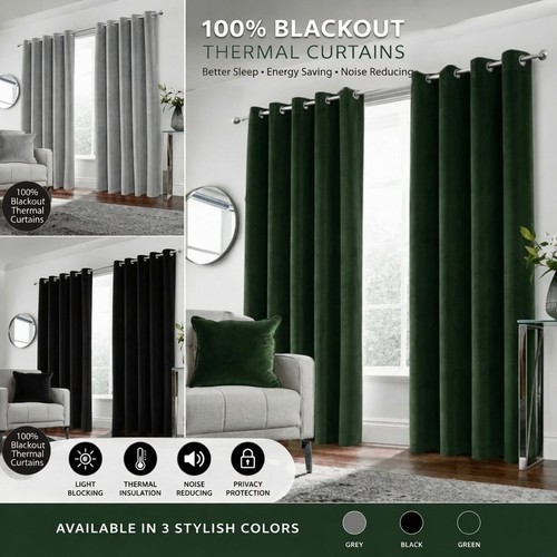 100 blackout thermal curtains - blackout,