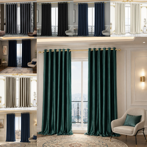 100 blackout curtains pair - 100%,