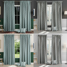 Luxury Jacquard Curtains Pair