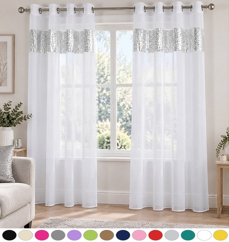 Sparkle sequin voile eyelet - sparkle,