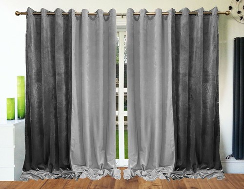 Eyelet curtains ring top - curtains, lined