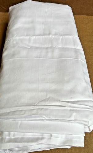 Plain white sheer voile - white,